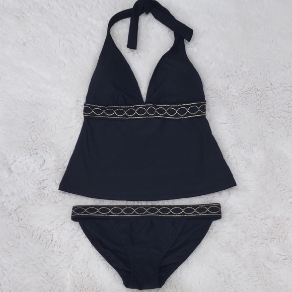 Lauren Ralph Lauren Other - Lauren Ralph Lauren Gold and Black Tankini Swim